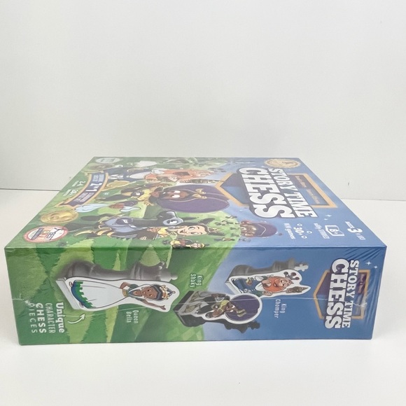 Story Time Story Book and Standard Chess Set Educational 30+ Mini Games Ages 3+ - Picture 7 of 8